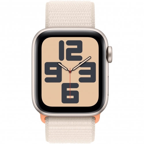 Smartwatch Apple Watch SE 2 (2023) Aluminium, 1.57inch, Curea Nylon, Starlight Sport Loop