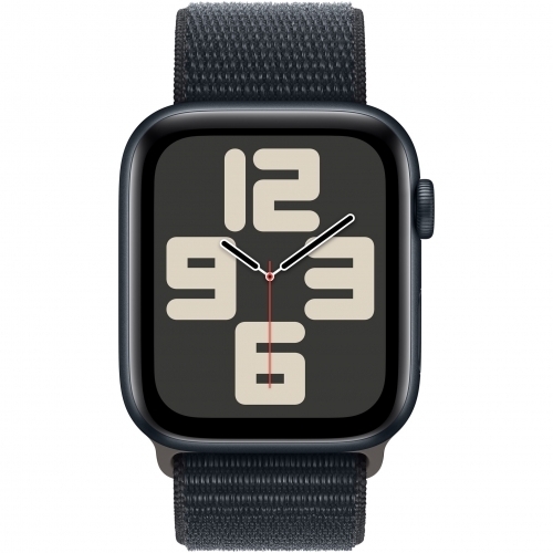 Smartwatch Apple Watch SE 2 (2023) Aluminium, 1.78inch, Curea Nylon M/L, Midnight Sport Loop