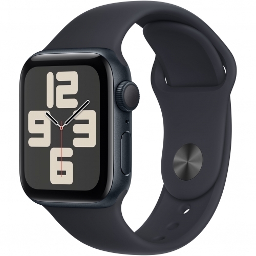Smartwatch Apple Watch SE 2 (2023) Aluminium, 1.57inch, 4G, Curea Silicon M/L, Midnight - Midnight