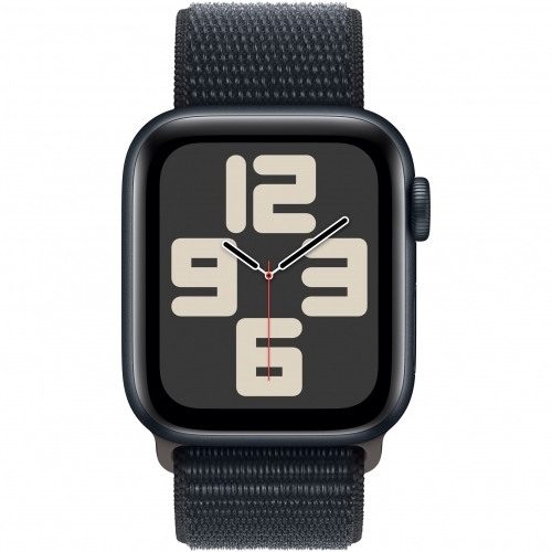 Smartwatch Apple Watch SE 2 (2023) Aluminium, 1.57inch, 4G, Curea Nylon, Midnight Sport Loop