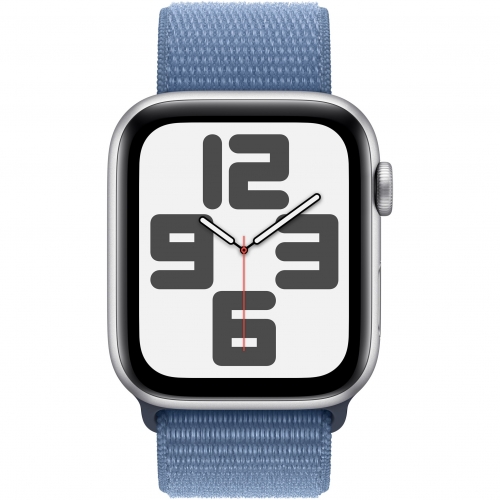 Smartwatch Apple Watch SE 2 (2023) Aluminium, 1.78inch, 4G, Curea Nylon, Winter Blue Sport Loop