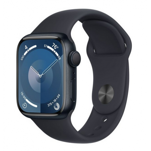 Smartwatch Apple Watch Series 9 Aluminium, 1.69inch, 4G, Curea Silicon S/M, Midnight-Midnight
