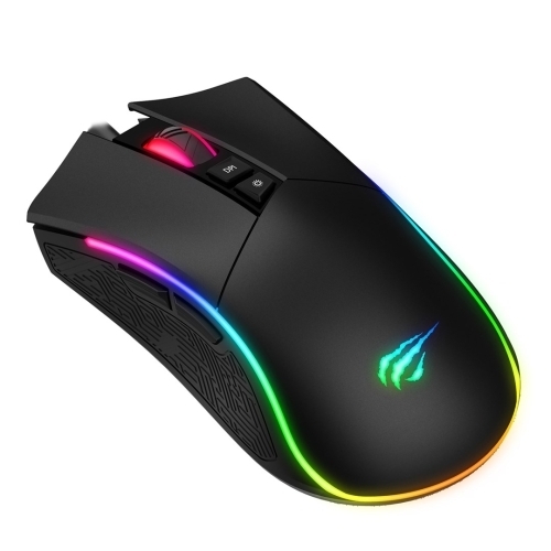Mouse Optic Havit MS1001S, RGB LED, USB, Black-Grey