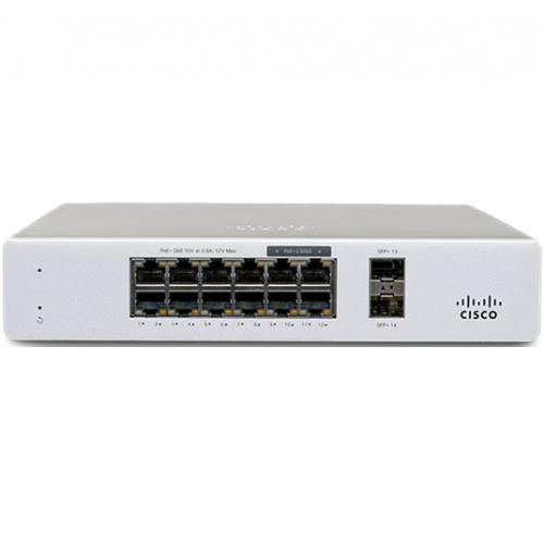 Switch Cisco Meraki MS130-12X-HW, 12 porturi, PoE+