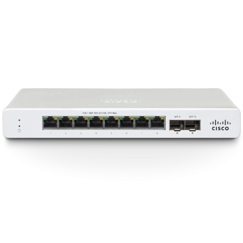 Switch Cisco Meraki MS130-8P-I-HW, 8 porturi, PoE