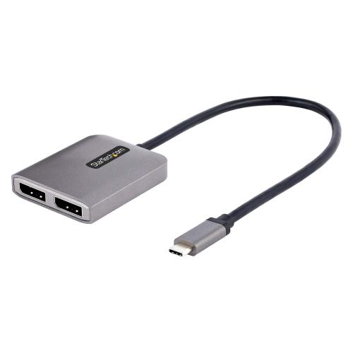 Adaptor Startech MST14CD122DP, 2x Displayport - USB-C, 0.30m, Silver