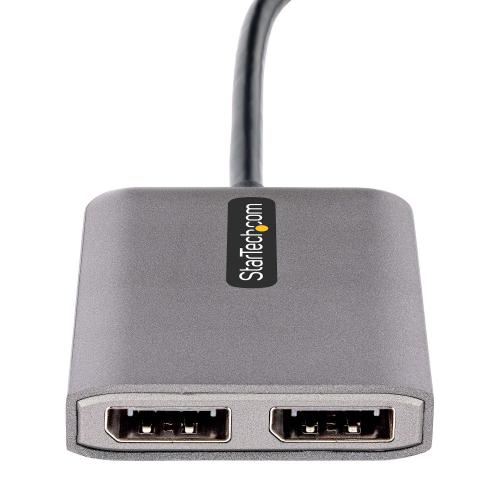 Adaptor Startech MST14CD122DP, 2x Displayport - USB-C, 0.30m, Silver