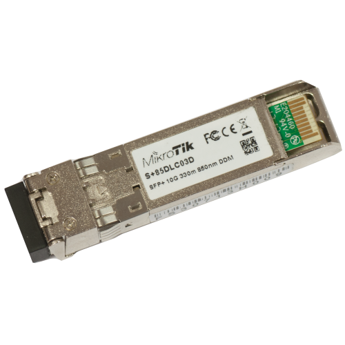 Transceiver MikroTik SFP+ 10GB S+85DLC03D, 850 nm, Multi-Mode, 300 m, Duplex LC/UPC