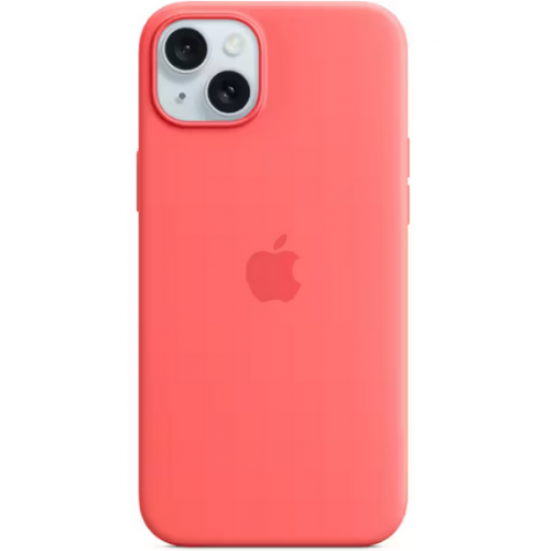 Protectie pentru spate Apple Silicone Case cu MagSafe pentru iPhone 15 Plus, Guava
