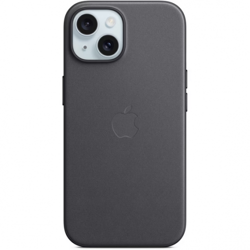 Protectie pentru spate Apple FineWoven cu MagSafe pentru iPhone 15, Black
