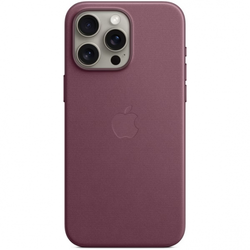 Protectie pentru spate Apple FineWoven cu MagSafe pentru iPhone 15 Pro Max, Mulberry