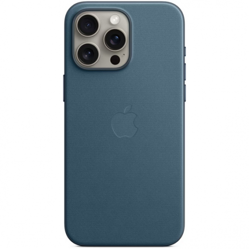Protectie pentru spate Apple FineWoven cu MagSafe pentru iPhone 15 Pro Max, Blue