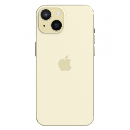 Telefon mobil Apple iPhone 15, Dual SIM Hybrid, 512GB, 6GB RAM, 5G, Yellow
