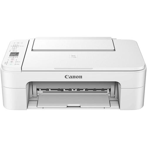 Multifunctional inkjet color Canon Pixma TS3351 WHITE, dimensiune A4 (Printare, Copiere, Scanare), viteza 7.7ipm alb-negru, 4ipm color, rezolutie 4800x1200 dpi, alimentare hartie 60 coli, imprimare fara margini, scanner cu suport plat CIS, rezolutie scana