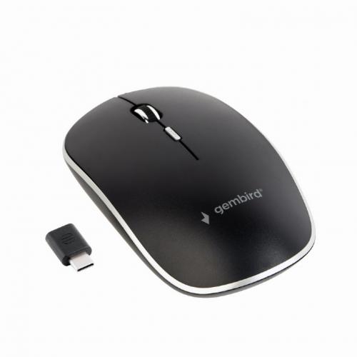 Mouse Optic Gembrid MUSW-4BSC-01, USB Wireless, Black