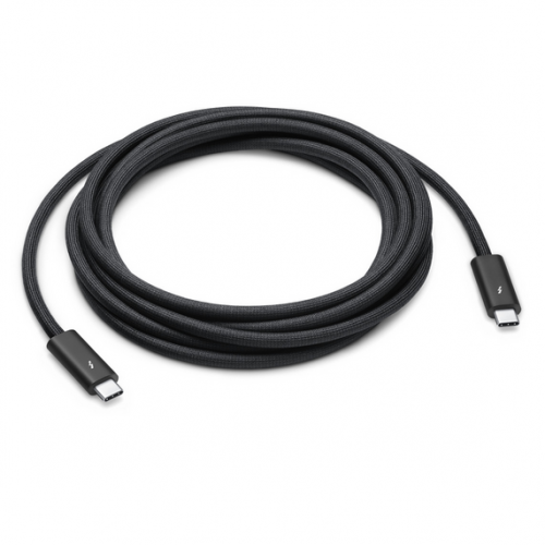 Cablu de date Apple MW5H3ZM/A, USB-C male - USB-C male, 3m, Black