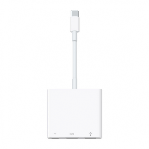 Adaptor Apple MW5M3ZM/A, USB-C - USB-C + USB + HDMI, White