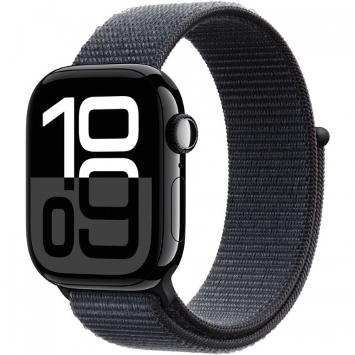 SmartWatch Apple Watch S10 Aluminium, 1.77inch, Curea Nylon, Ink Sport Loop