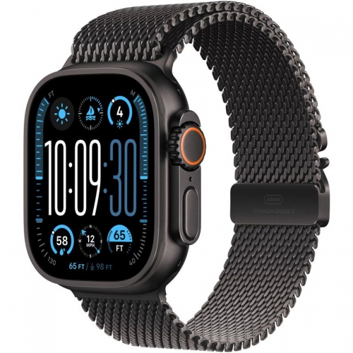 SmartWatch Apple Watch Ultra 2 v2 Titanium, 1.92inch, 4G, Curea Titan M, Black Titanium Case