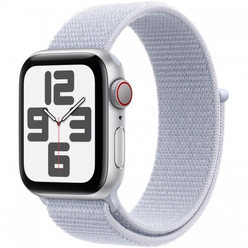 SmartWatch Apple Watch SE (2024) v3 Aluminium, 1.57inch, Curea Nylon, Blue Cloud Sport Loop