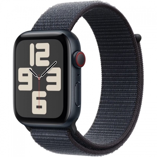 SmartWatch Apple Watch SE (2024) v3 Aluminium, 1.78inch, Curea Nylon, Midnight-Ink Sport Loop