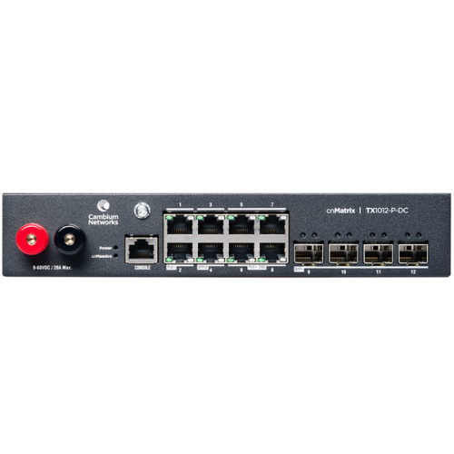 Switch Cambium Networks cnMatrix TX1012-DC-P, 8 porturi, PoE