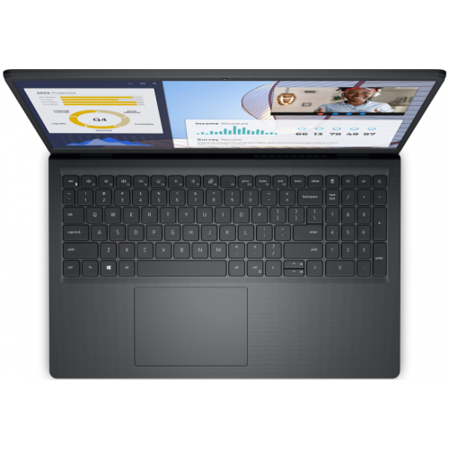 Laptop Dell Vostro 3535, AMD Ryzen 5 7530U, 15.6inch, RAM 8GB, SSD 512GB, AMD Radeon Graphics, Windows 11 Pro, Carbon Black