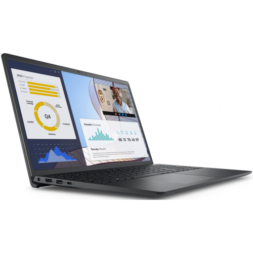 Laptop Dell Vostro 3535, AMD Ryzen 5 7530U, 15.6inch, RAM 8GB, SSD 256GB, AMD Radeon Graphics, Windows 11 Pro, Carbon Black