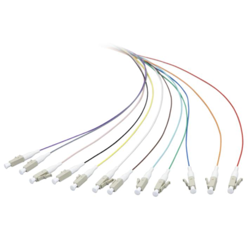 Pigtail Fibra Optica Nexans N121.7MLS, Multi-Mode, OM4, LC, 1 m, 12 bucati