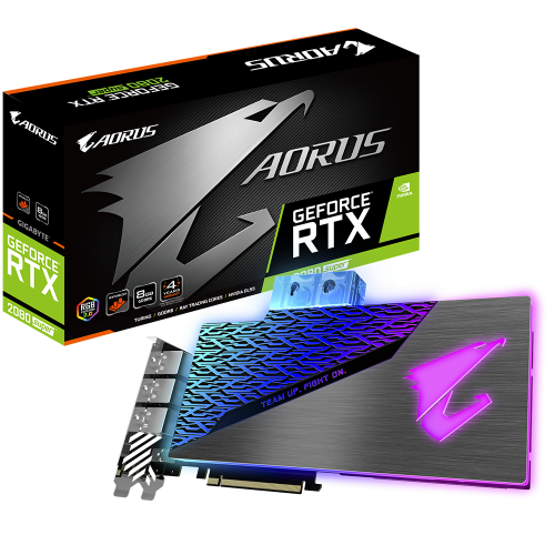 Placa video GIGABYTE AORUS GeForce RTX 2080 SUPER Waterforce WB, 8GB GDDR6, 256-bit