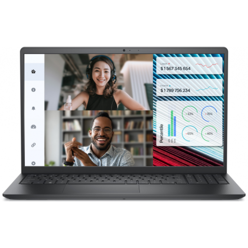 Laptop Dell Vostro 3520, Intel Core i5-1235U, 15.6inch, RAM 32GB, SSD 1TB, Intel Iris Xe Graphics, Windows 11 Pro, Carbon Black