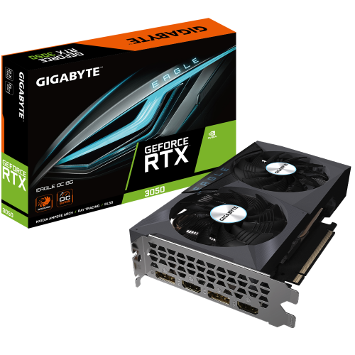 Placa video Gigabyte GeForce RTX 3050 EAGLE OC 8G