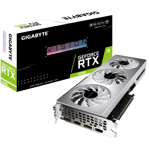 Placa video GIGABYTE nVidia GeForce RTX 3060 VISION OC LHR 12GB, GDDR6, 192bit