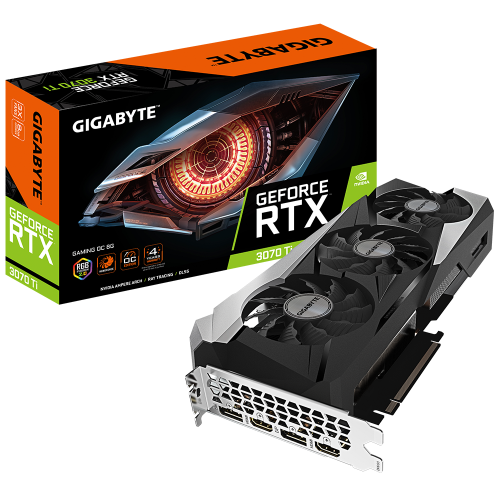 Placa video Gigabyte nVidia GeForce RTX 3070 Ti GAMING OC 8GB, GDDR6X, 256bit