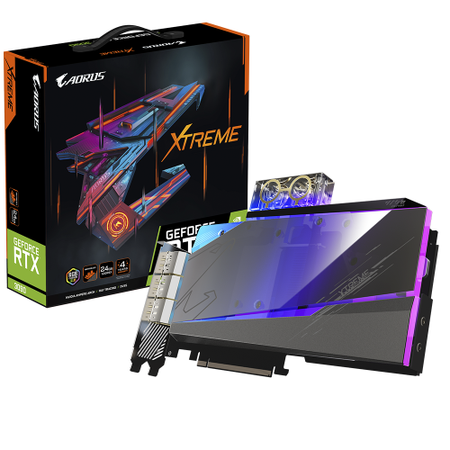 Placa video Gigabyte AORUS nVidia GeForce RTX 3090 XTREME WATERFORCE WB 24GB, GDDR6X, 3‎84bit