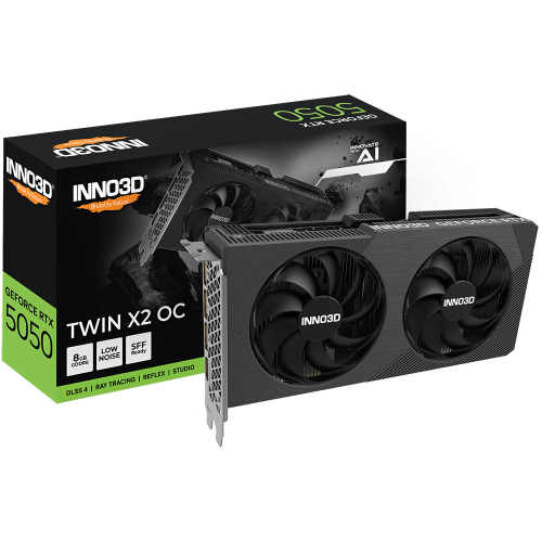 Placa video INNO3D nVidia GeForce RTX 5050 Twin X2 OC 8GB, GDDR6, 128 bit
