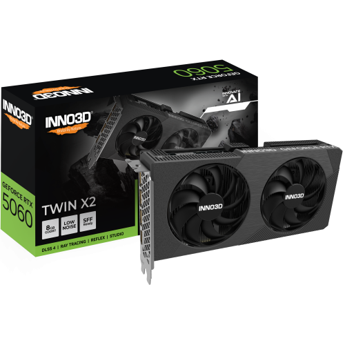 Placa video INNO3D nVidia GeForce RTX 5060 Twin X2 8GB, GDDR7, 128 bit