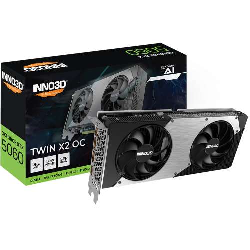 Placa video INNO3D nVidia GeForce RTX 5060 Twin X2 OC 8GB, GDDR7, 128 bit