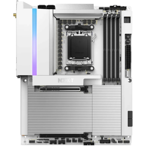 Placa de baza NZXT N9 X870E White, AMD X870E, Socket AM5, ATX