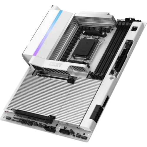 Placa de baza NZXT N9 X870E White, AMD X870E, Socket AM5, ATX