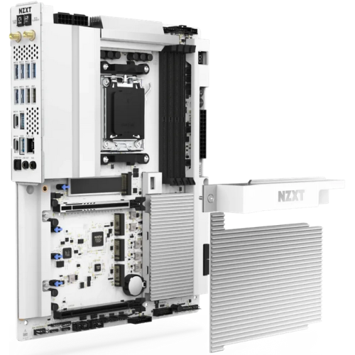 Placa de baza NZXT N9 X870E White, AMD X870E, Socket AM5, ATX