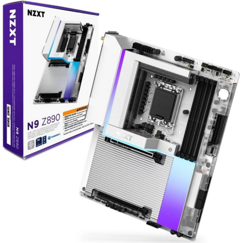 Placa de baza NZXT N9 Z890 White, Intel Z890, Socket 1851, ATX
