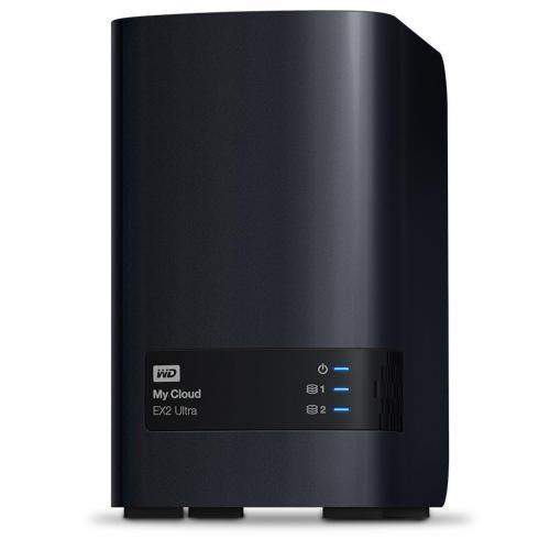 NAS WD, My Cloud Ex2 ULTRA, 24TB, Gigabit Ethernet, USB 3.0, Marvell ARMADA 385 1.3GHz dual-core processor, Auto Backup, Volume Encryption, RAID Options.