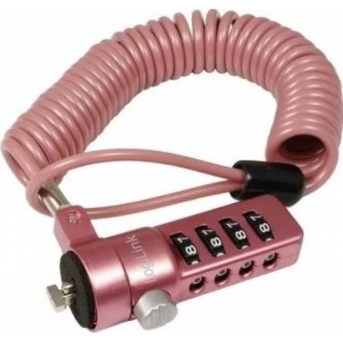 Cablu antifurt Logilink NBS007, 1.8m, Pink