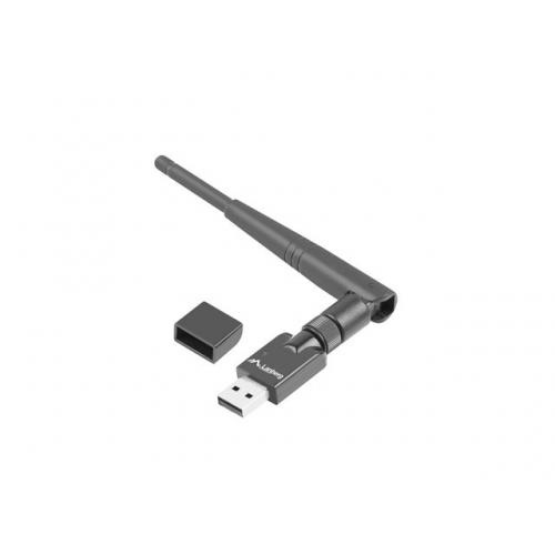 Adaptor Wireless Lanberg NC-0150-WE, USB, Black