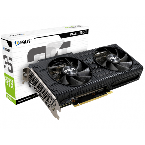 Placa video Palit nVidia GeForce RTX 3050 Dual 8GB, GDDR6, 128bit