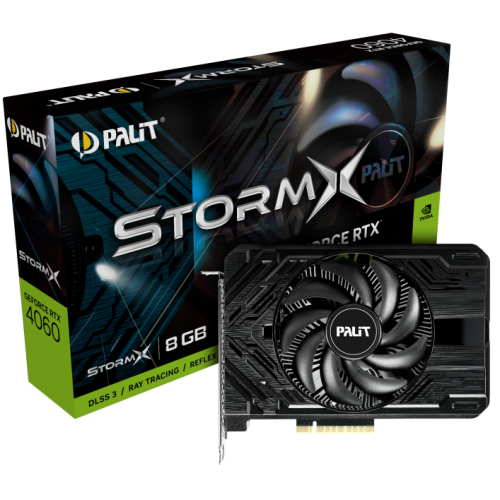 Placa video Palit nVidia GeForce RTX 4060 StormX 8 GB, GDDR6, 128 bit