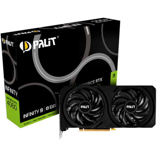 Placa video Palit nVidia GeForce RTX 4060 Infinity 2 8 GB, GDDR6, 128 bit