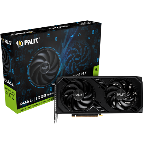Placa video Palit nVidia GeForce RTX 4070 DUAL 12GB, GDDR6X, 192bit