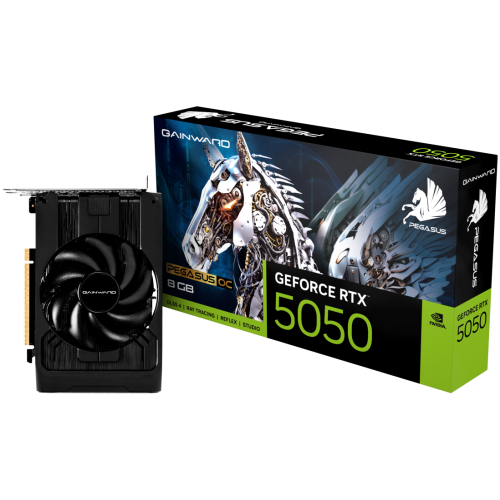 Placa video Gainward nVidia GeForce RTX 5050 Pegasus OC 8GB, GDDR6, 128 bit